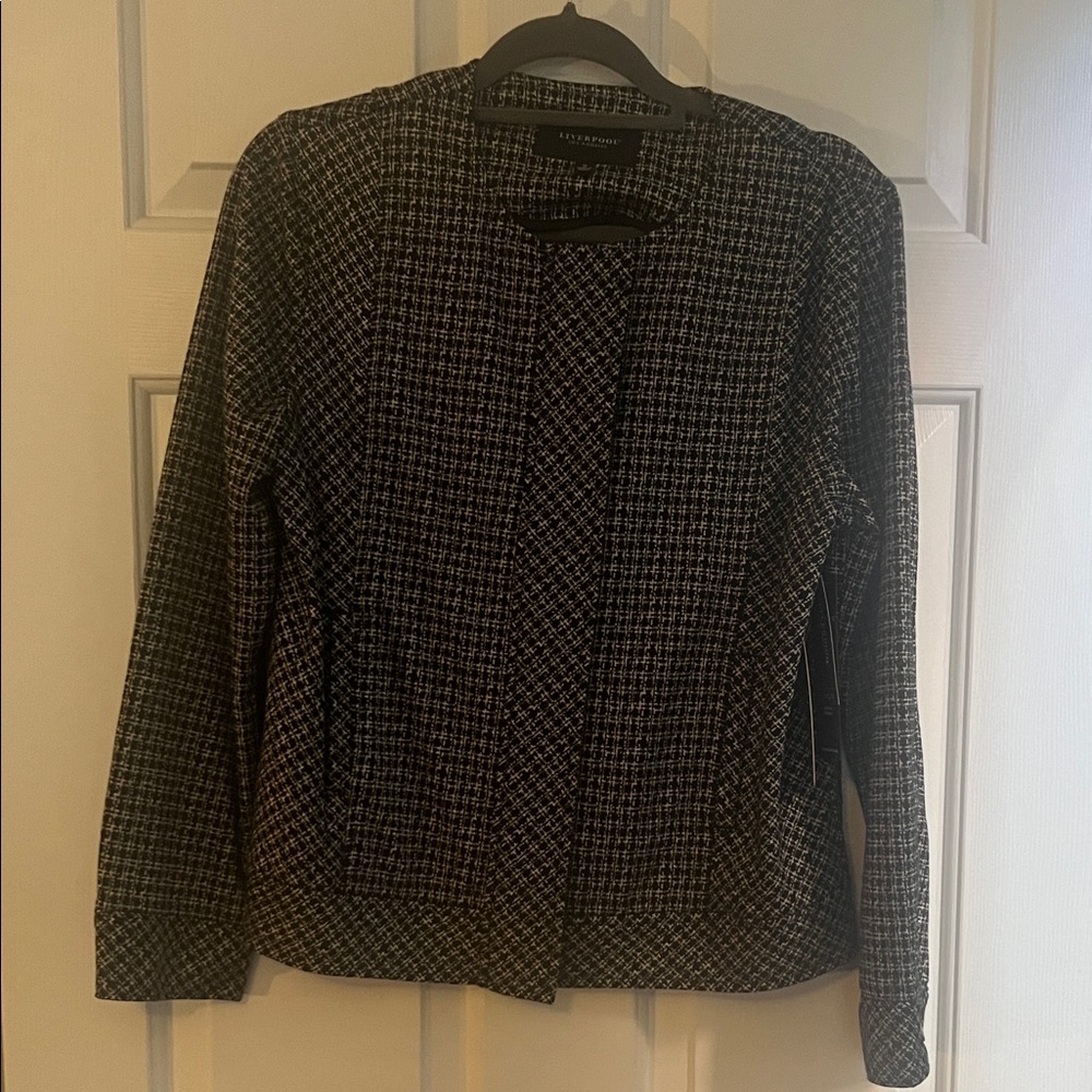 Liverpool Black and White Patterned Blazer